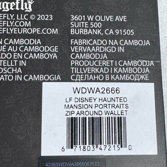 NWT Loungefly Disney The Haunted Mansion portrait zip around wallet - Picture 12 of 12